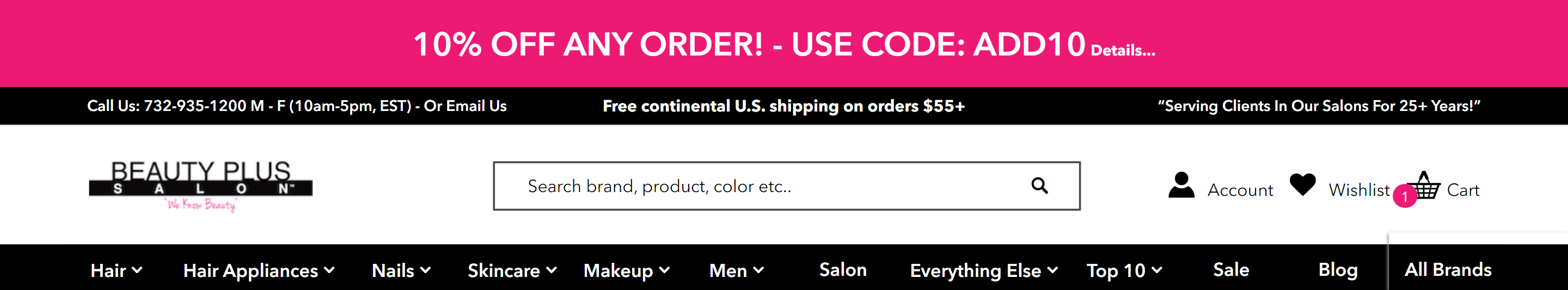 Beauty Plus Salon Order Status & Tracking